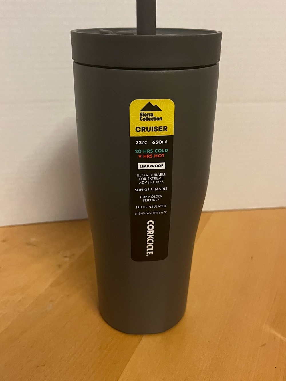 Corkcicle Cruiser Tumbler in Charcoal Gray